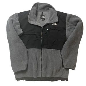The North Face Denali Black And Gray Fleece Jacket Men’s Size Large